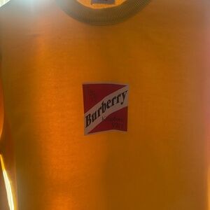 Burberry Bright Yellow Crewneck Sweater